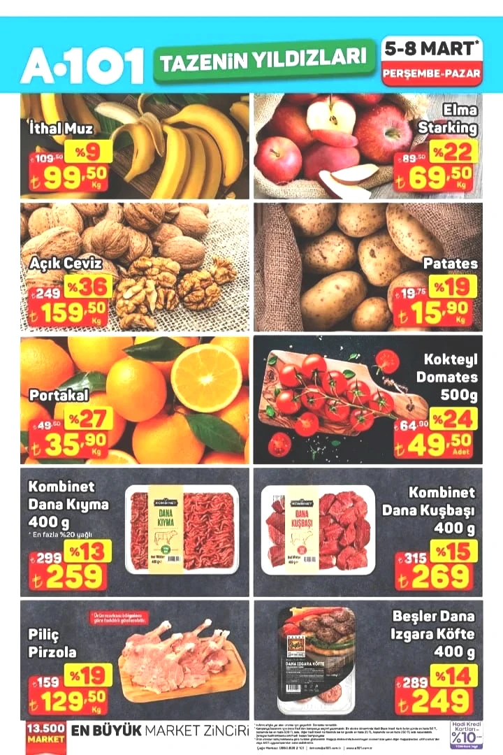 A101'de Ramazan bereketi: Gıdada büyük indirimler 5-8 Mart’ta Tazenin Yıldızları ile raflarda! - Sayfa 1