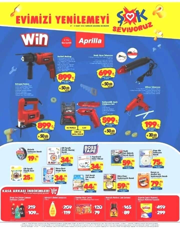 Evde, atölyede, her yerde! 7 Mart Cumartesi ŞOK’a Darbeli Matkap geliyor - Sayfa 1