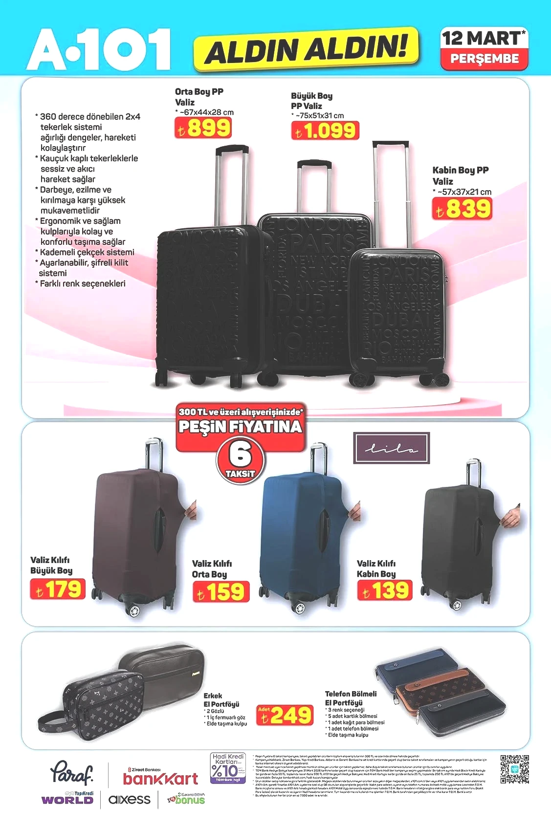 12 MART PERŞEMBE A101 ALDIN ALDIN AKTÜEL KATALOĞU