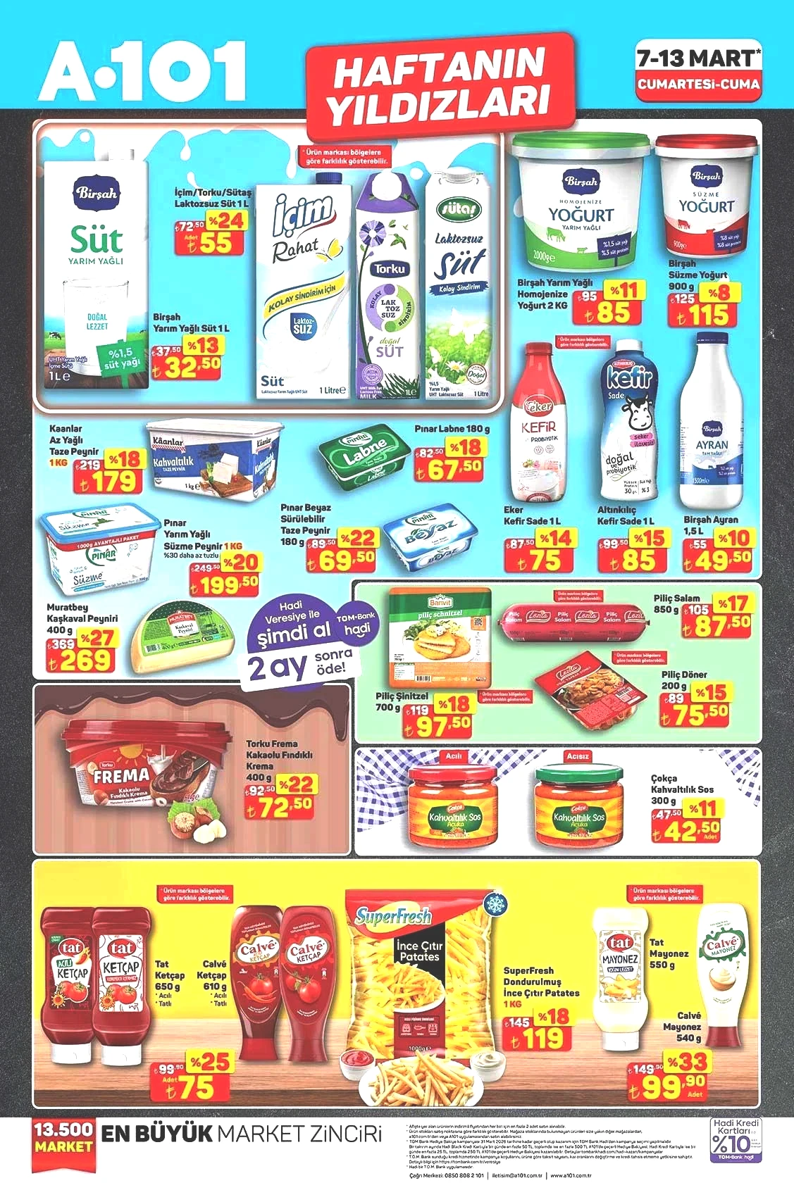 7-13 MART A101 AKTÜEL KATALOĞU
