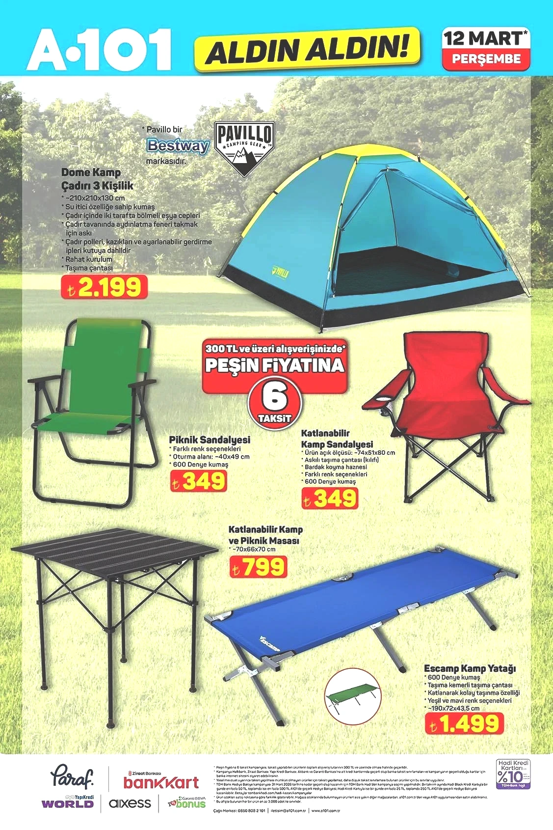 12 MART PERŞEMBE A101 ALDIN ALDIN AKTÜEL KATALOĞU