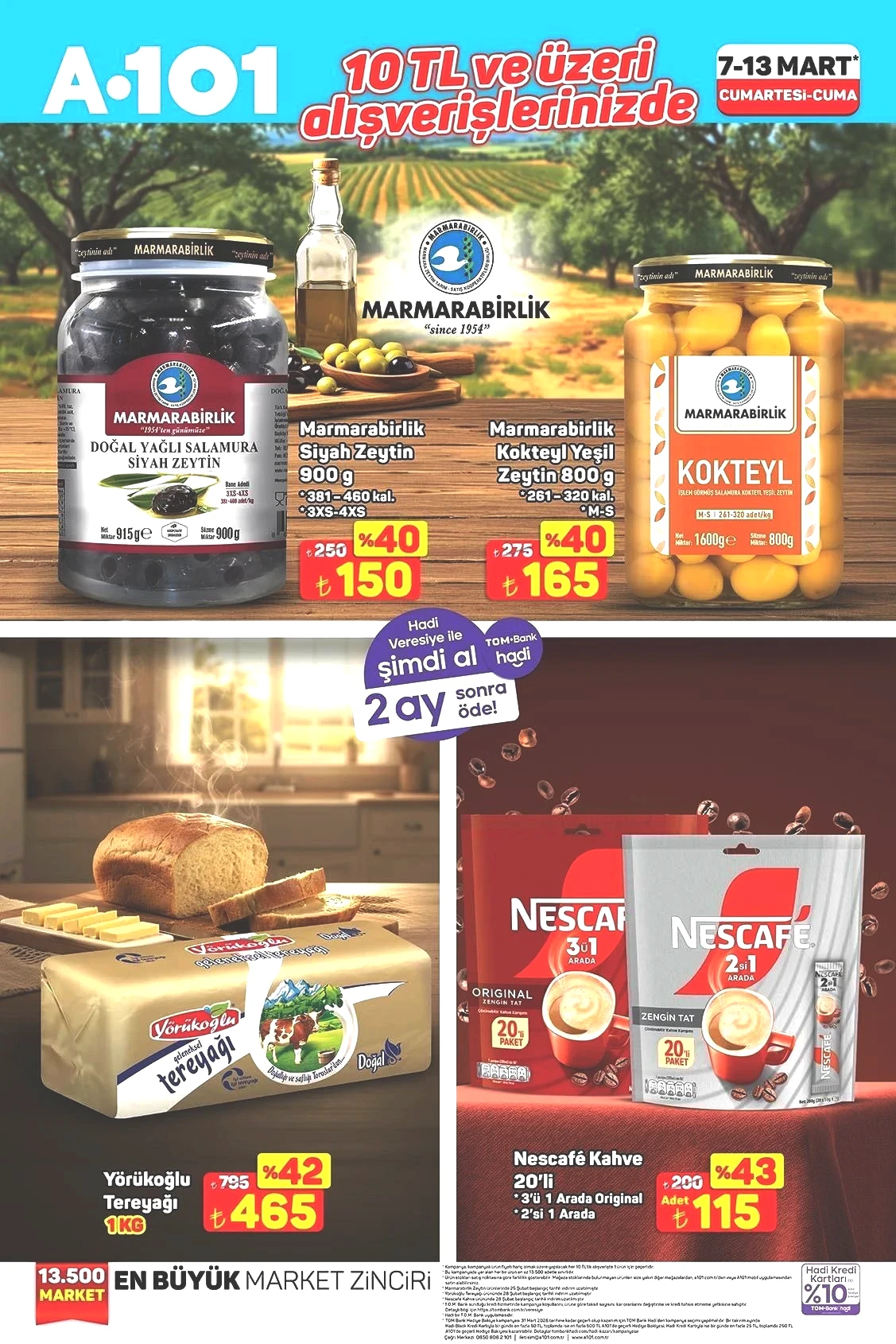 10 TL ÜZERİ ALIŞVERİŞLERDE GEÇERLİ