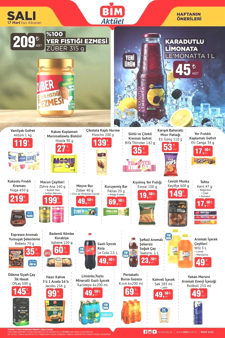 17 MART SALI BİM AKTÜEL KATALOĞU