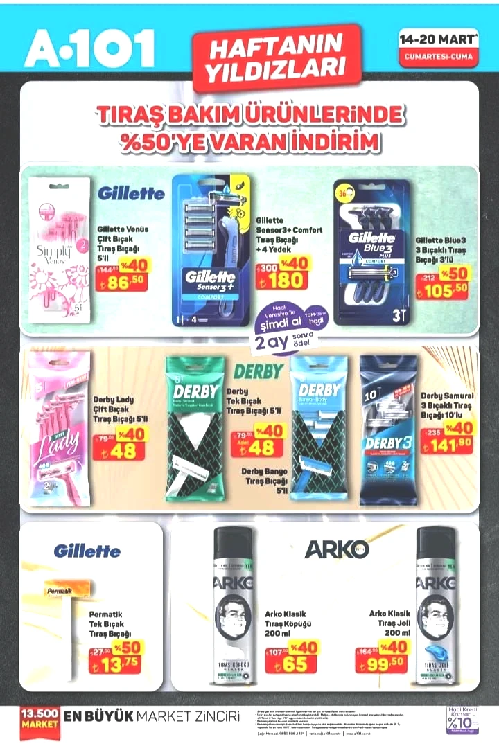 Market alışverişinde yıldızlaşan fiyatlar: A101 14-21 Mart Haftanın Yıldızları Kataloğu yayımlandı - Sayfa 1