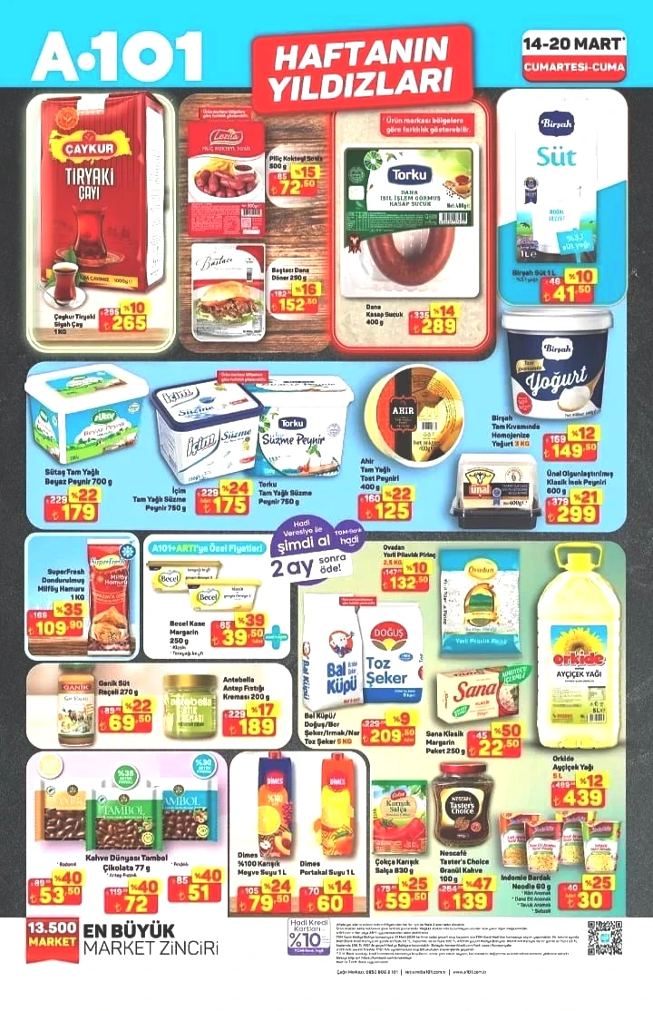 Market alışverişinde yıldızlaşan fiyatlar: A101 14-21 Mart Haftanın Yıldızları Kataloğu yayımlandı - Sayfa 5