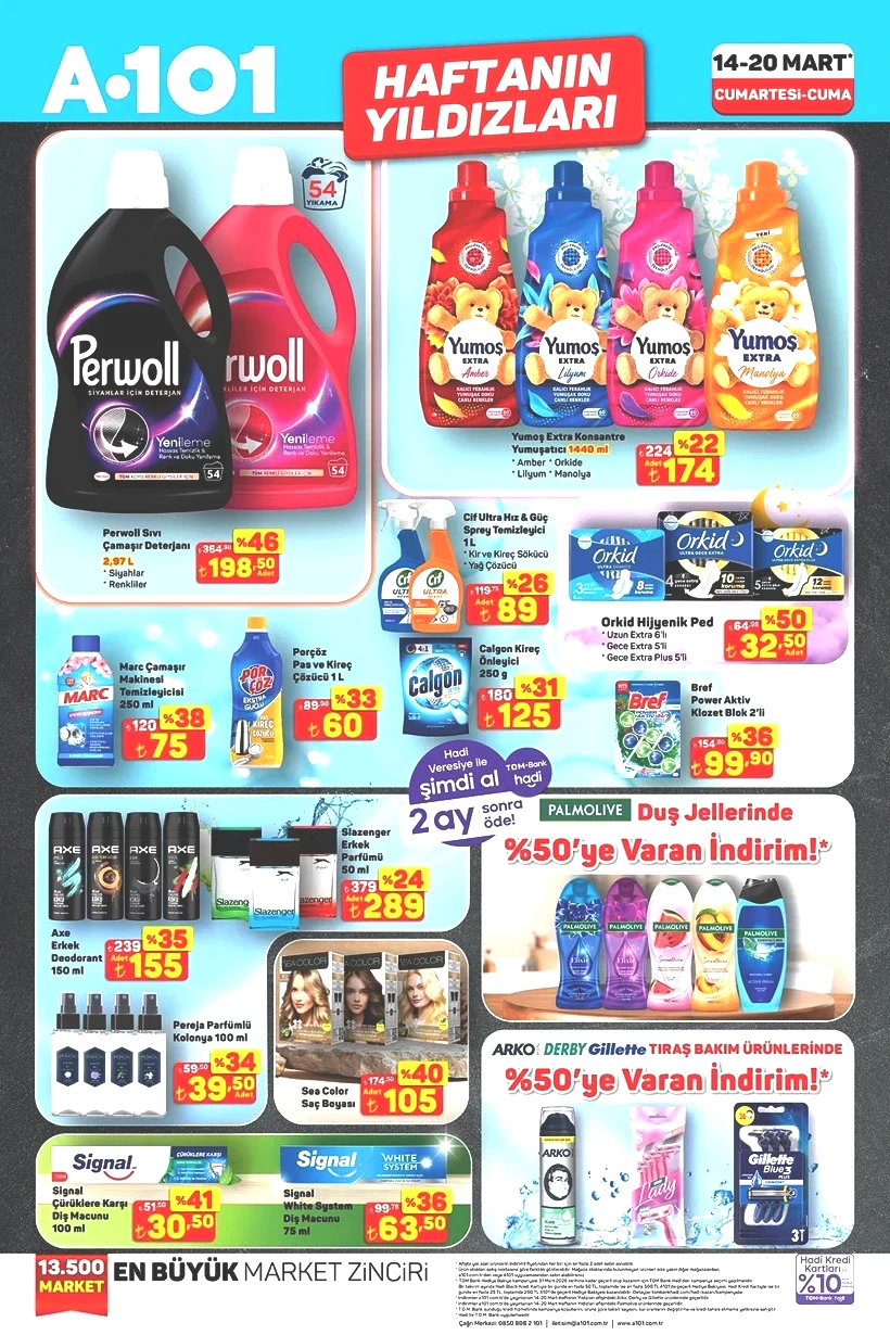 A101 14-20 MART 2026 HAFTANIN YILDIZLARI Ayçiçek Yağı, Yumuşatıcı, Duş Jelleri Satışta - Resim : 3
