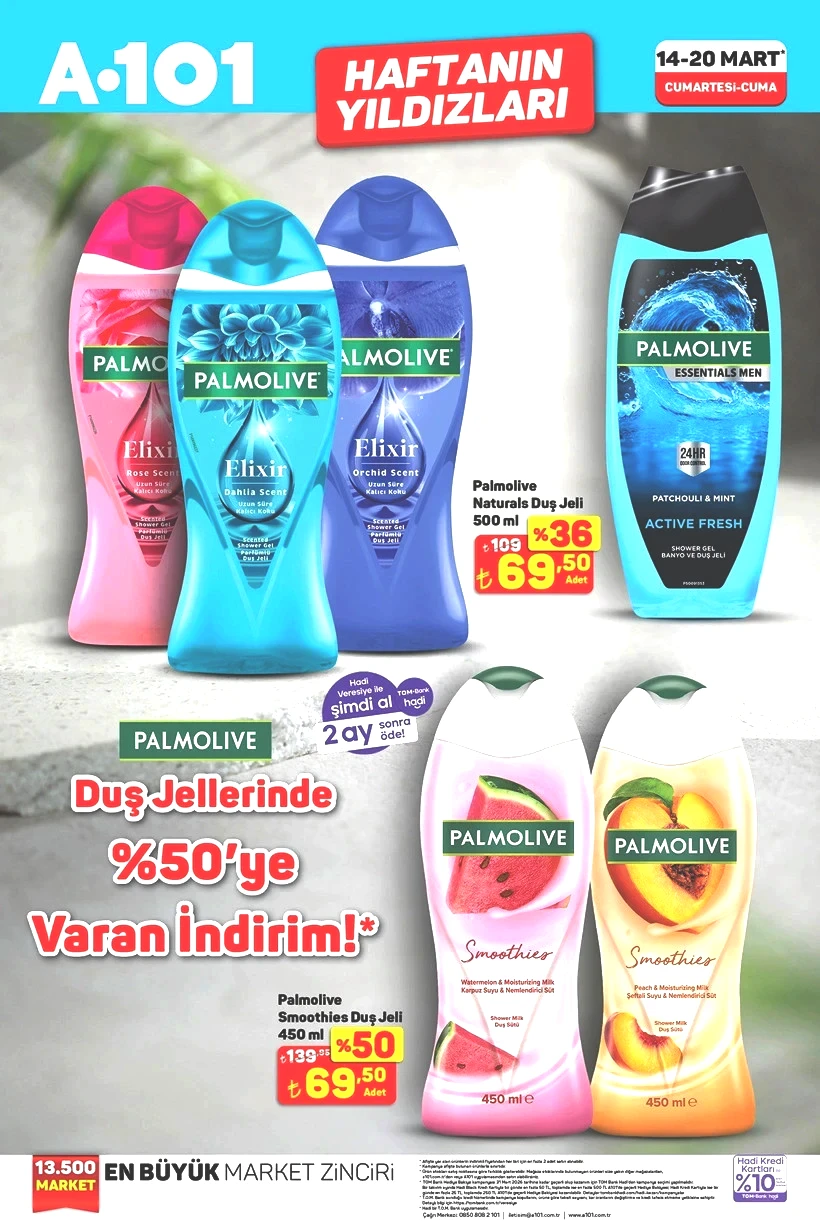 A101 14-20 MART 2026 HAFTANIN YILDIZLARI Ayçiçek Yağı, Yumuşatıcı, Duş Jelleri Satışta - Resim : 2